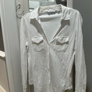 Calvin Klein Jeans White Long Sleeve Top